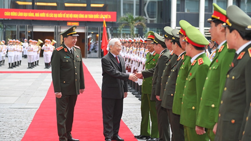 Hôm nay, Tổng bí thư dự kỷ niệm 75 năm CAND học tập, thực hiện Sáu điều Bác dạy